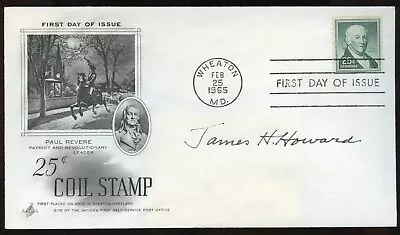 James H. Howard D1995 Signed Autograph FDC Medal Of Honor Flying Tiger WWII • $150