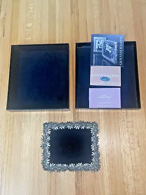 Giovanni Raspini 800 Silver Velvet Lined Tray 6.5 In X 5 In Made In Italy W/ Box • $599