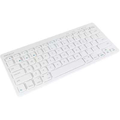 Macally Compact Bluetooth Keyboard Mac IPad IPhone PC & Android White BTMINIKEY • $24.97