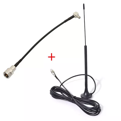 3db External Magnetic Antenna W/ Adapter For ZTE MF60 3G Global Mobile Hotspot • £12.90