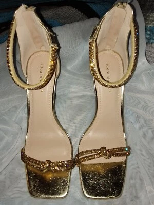 £5 • Buy Ladies Diamante High Heel Evening Shoes OPEN TO OFFERS 
