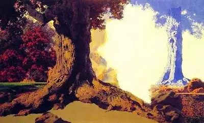  Dreaming  By Maxfield Parrish • $15.95