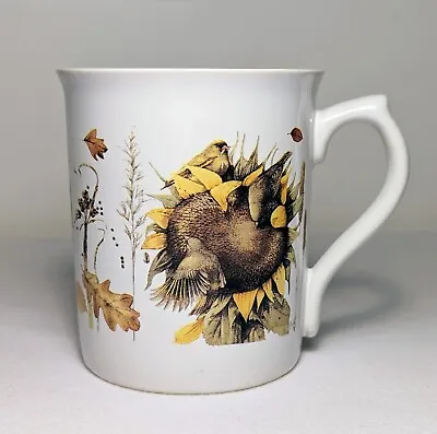 Marjolein Bastin Coffee Mug Gathered On A Sunflower Nature Nuthatch Bird 1997 • $11.99