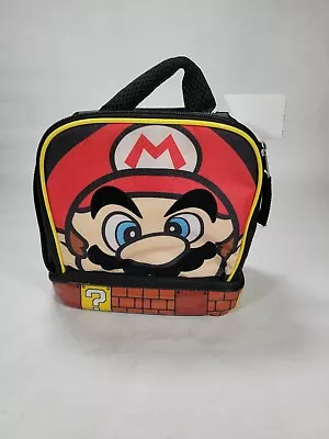 Nintendo Super Mario Lunch Box/Bag Soft Sided Double Compartment Insulated • $9.26