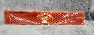 21  X 3.5  MALIBU Rum Orange Rubber Bar Rail Spill Mat New • $14.99