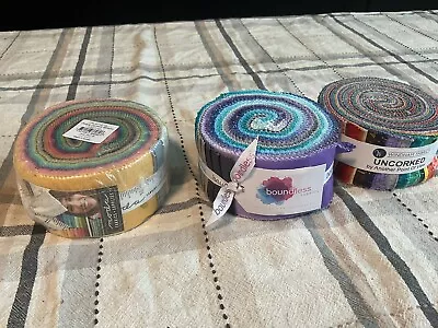 3 Fabric Jelly Rolls Moda More All New • $24