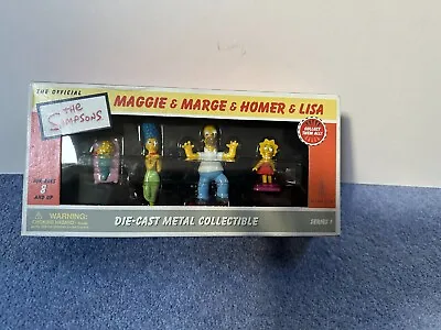 £25 • Buy Simpsons Die-Cast Metal Collectable Maggie & Marge & Homer & Lisa