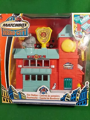 Matchbox Hero City Fire Station New 2003 Playset Set  • $28.35