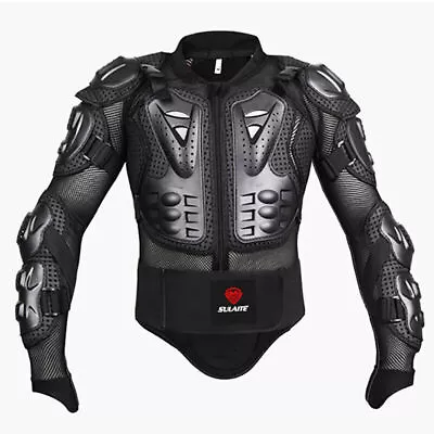 Motorcycle Full Body Armor Chest Shoulder Protection Jackets Racing Suit Coat • $79.98