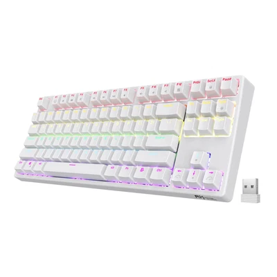 $89 • Buy Royal Kludge RK87 RGB Tri Mode Brown Switch Wireless Gaming Mechanical Keyboard