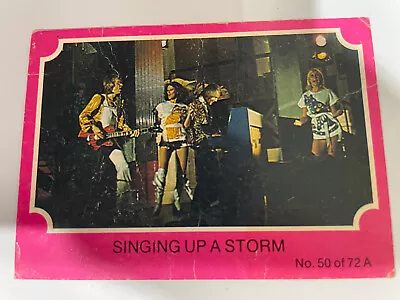 ABBA Trading Cards Australian Scanlens Pink Series - 50 Singing Up A Storm • $4