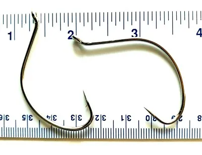 100 GT 2X Nickel Wide Gap Hollow Point Kahle Fish Hooks Size 6/0 - Kahle Hooks • $16.99