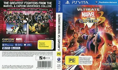 - Ultimate Marvel Vs. Capcom 3 PS Vita Replacement Box Case Cover Art Work Only • £4.99
