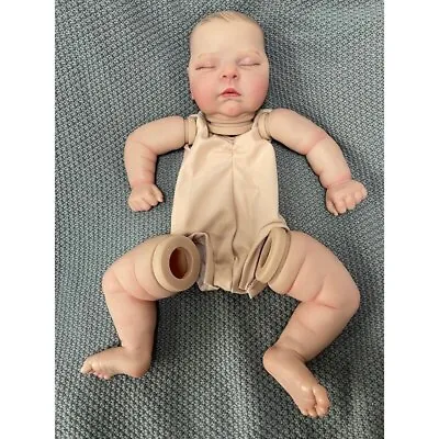 21  Baby Peaches Reborn Doll Kit Painted Doll Parts With Cloth Body Painted Hair • $74.79