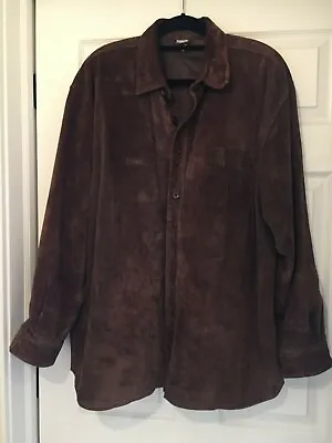 Marlboro Cowboy Chronicles XL MENS Suede Leather Jacket Brown Lined  • $80