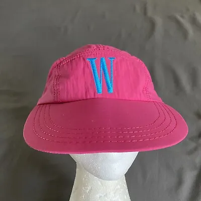 VTG 1990s Winston Nylon Hat Adult Pink Made USA 5 Panel Cap Cigarettes • $10.07