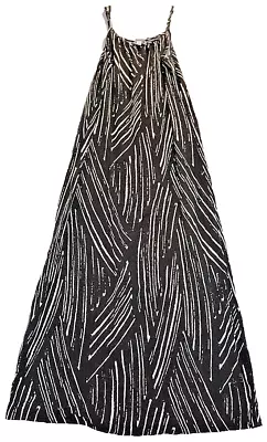 Merona Maxi Dress Evening Gown Adjustable Spaghetti Straps Adjustable Women M • $16.97