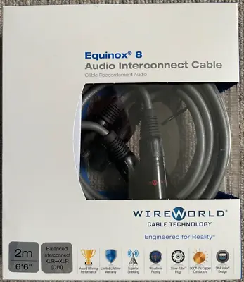 Wireworld Equinox 8 Balanced 2 XLR Female - 2 XLR Male Cable / Interconnect - 2m • £249.95