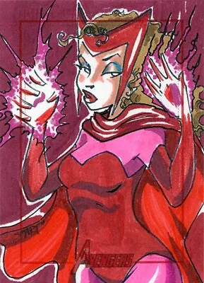 Marvel 2012 Greatest Heroes Sketch Card Scarlet Witch By Luke Smarto • $1.23