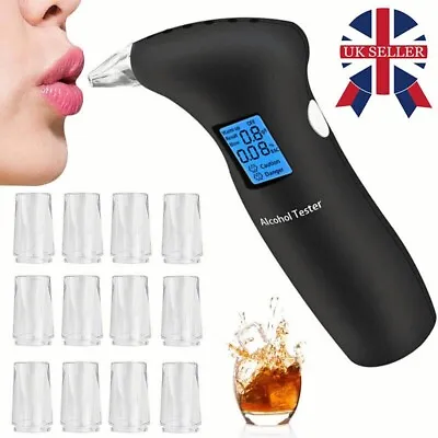 £7.80 • Buy Pro Digital LCD Police Breathalyzer Breath Test Alcohol Tester Analyzer Detector