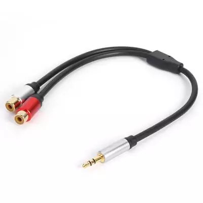 3.5mm Male Plug To Dual 2RCA Jack Cable Stereo Audio Splitter Aux Extension Wire • $10.44