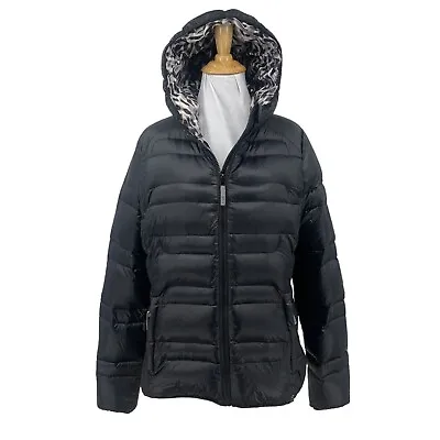 Marc New York Down Jacket Womens M Medium Waterproof Nylon Insulated Puffer Hood • $67.95