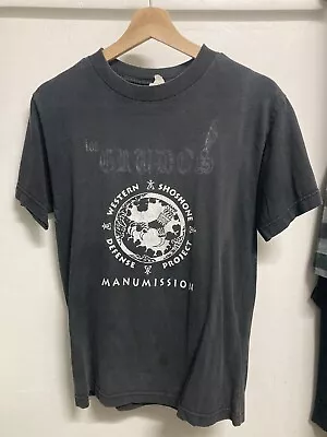 Vintage Los Crudos Shirt Manumission Spitboy Born Against Sin Dios Hardcore Punk • $34.99