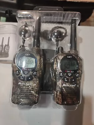 Midland GXT Xtra-Talk GXT1050P Radios Pair W/ Mics - With Charging Base • $59.95