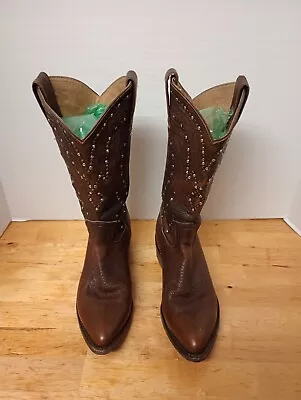 Frye Billy Studded 77760 Cowboy Boots Womens US Size 7 B • $40