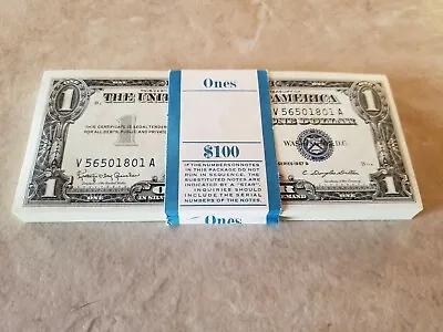 ✯ $1 Silver Certificate Uncirculated Lot ✯ Crisp UNC Consecutive From Pack Old ✯ • $21.45