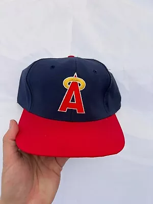 Vintage 80s Anaheim California Angels Pro Star Snapback Baseball Hat Cap • $44.99