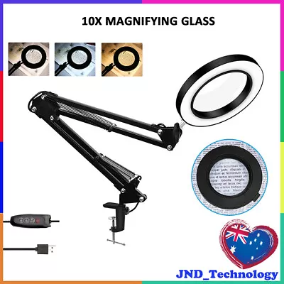 10X Adjustable LED Magnifying Lamp Beauty Standing Mag Light Salon Facial • $30.79
