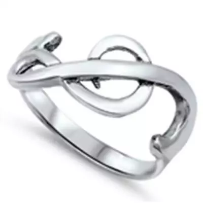 925 Sterling Silver Music Note Fashion Ring New Size 6-10 • $18.22