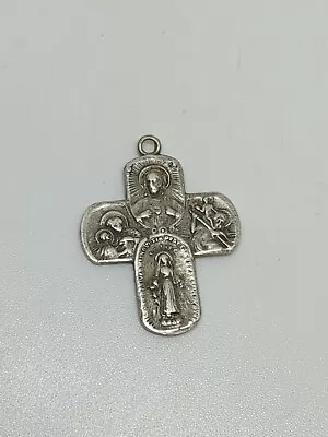 Vintage Sterling Silver 925 Religious Catholic Pendant • $10.99