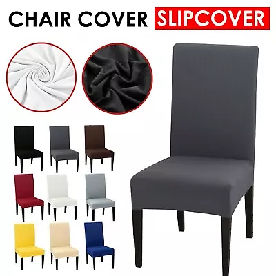 Dining Chair Covers Stretch Seat Covers Spandex Chair Covers Wedding Washable • $12.99