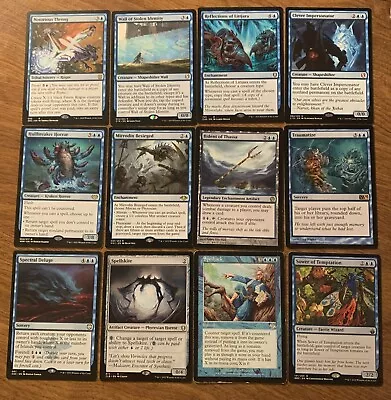 MTG Lot Of 12 Blue Cards -NM Spelljack Hullbreaker Horror Spellskite Lot 27 • $19