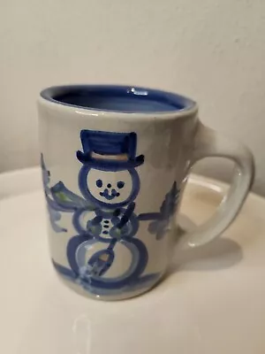 MA Hadley Pottery Snowman Coffee/Tea/Hot Coco Cup Mug Signed • $16.99