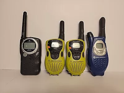 Motorola Talkabout T5500 T6200 Two Way Radios. Lot Of 4 Tested Work • $20