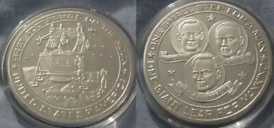 Moon Landing Silver Coin Apollo 11 Star Wars Trek Space NASA USA Sci-Fi Science • £9.99