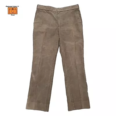 Men's Barbour Moleskin Trousers Pants Shooting Fishing Green Straight (W38 L30) • $35.28