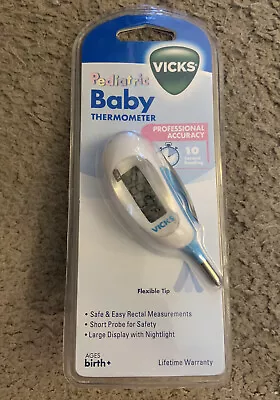 Vicks Pediatric Baby Rectal Thermometer Professional Accuracy New • $14.90