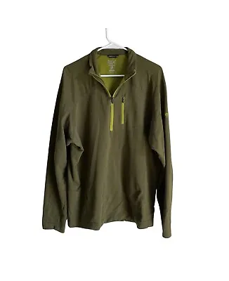 Mountain Hardwear 1/2 Zip Pullover Sweater Athletic Lightweight Green Men XXL • $35