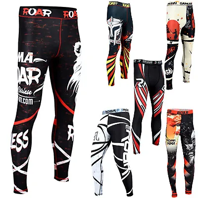 Koyes MMA Spats Bjj Compression No Gi Leggings Men Grappling Muay Thai Tight • $27.54