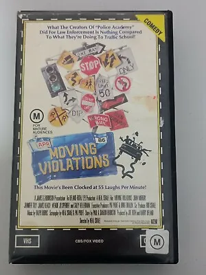Vhs Tape - Moving Violations - Large Case • $18.56