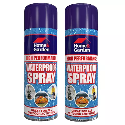 2x Waterproof Spray High Performance For Tent Cloth Shoe Fishing Camping 300ml • £7.95