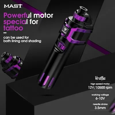 $275.49 • Buy Mast Wraith Tattoo Rotary Pen Swiss Motor Machine Kit With Wireless Power Supply