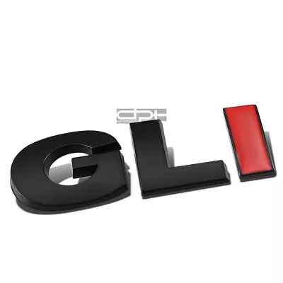 Fit VW Gli Golf/Jetta Metal Bumper Trunk Door Grill Emblem Decal Badge Black Red • $7.28