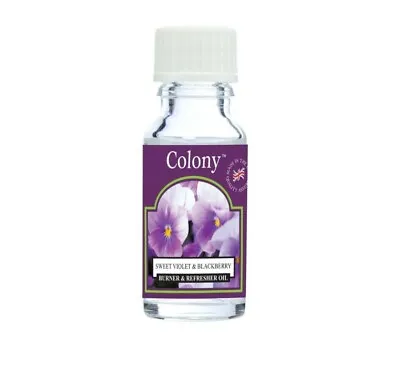 Sweet Violet & Blackberry Fragrance Refresher Oil Colony Wax Lyrical 15ml • £7.99