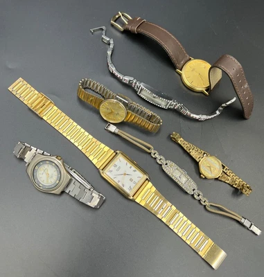 £20 • Buy Wrist Watches 1920s Hallmarked Silver Diamante 6 Various Seiko Cocci Lorenzo