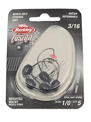 Berkley Fusion 19 Weighted Wacky Head 3/16  5 Pack • $9.49